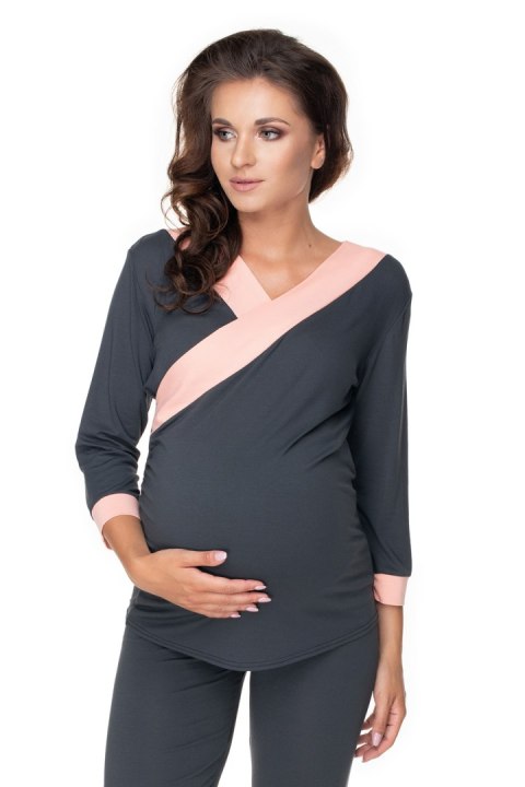 Piżama Damska Model 0153 Grafit - PeeKaBoo Piżama Damska Model 0153 Grafit - PeeKaBoo