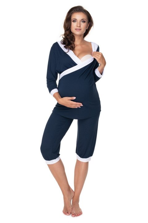 Piżama Damska Model 0153 Navy - PeeKaBoo Piżama Damska Model 0153 Navy - PeeKaBoo