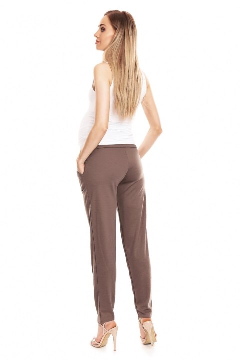 Spodnie Ciążowe Model 0134 Cappuccino - PeeKaBoo Spodnie Ciążowe Model 0134 Cappuccino - PeeKaBoo