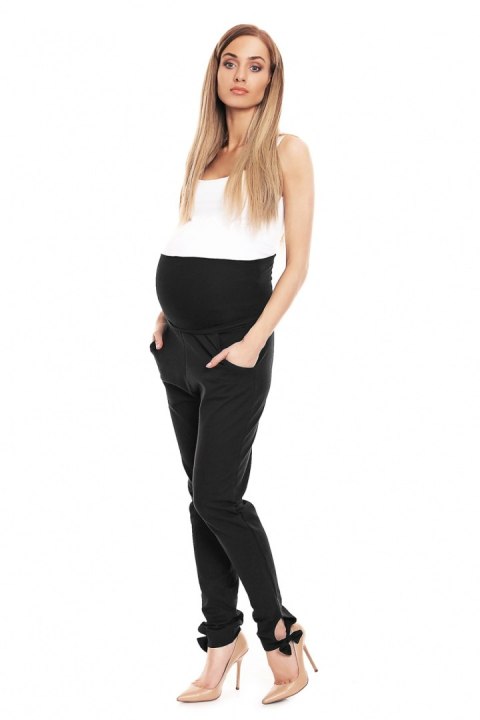 Spodnie Ciążowe Model 0135 Black - PeeKaBoo Spodnie Ciążowe Model 0135 Black - PeeKaBoo