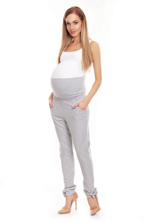 Spodnie Ciążowe Model 0135 Grey - PeeKaBoo Spodnie Ciążowe Model 0135 Grey - PeeKaBoo