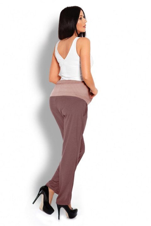Spodnie Ciążowe Model 1276 Cappuccino - PeeKaBoo Spodnie Ciążowe Model 1276 Cappuccino - PeeKaBoo