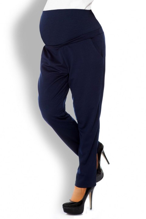 Spodnie Ciążowe Model 1276 Navy - PeeKaBoo Spodnie Ciążowe Model 1276 Navy - PeeKaBoo