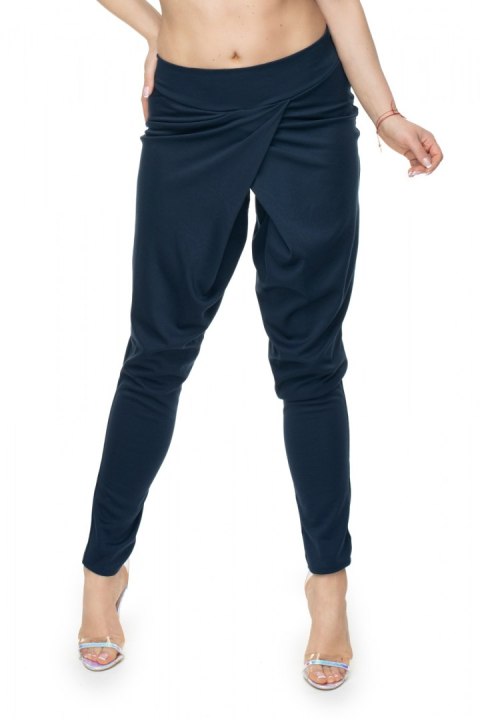Spodnie Damskie Model 0106 Navy - PeeKaBoo Spodnie Damskie Model 0106 Navy - PeeKaBoo