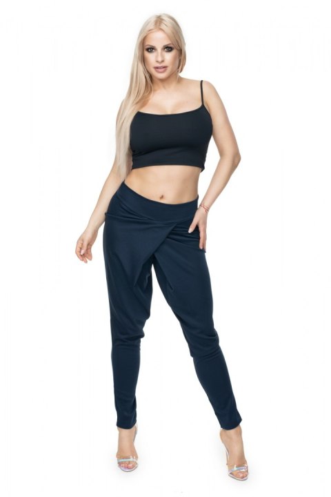 Spodnie Damskie Model 0106 Navy - PeeKaBoo Spodnie Damskie Model 0106 Navy - PeeKaBoo
