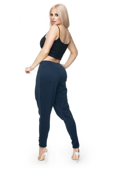 Spodnie Damskie Model 0106 Navy - PeeKaBoo Spodnie Damskie Model 0106 Navy - PeeKaBoo