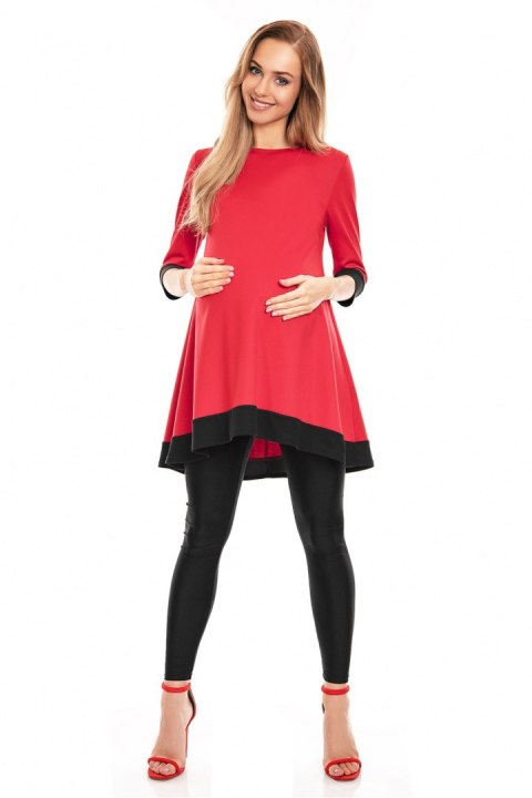 Sukienka Ciążowa Model 0125 Red - PeeKaBoo Sukienka Ciążowa Model 0125 Red - PeeKaBoo