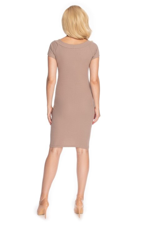 Sukienka Model 1702 Cappuccino - PeeKaBoo Sukienka Model 1702 Cappuccino - PeeKaBoo