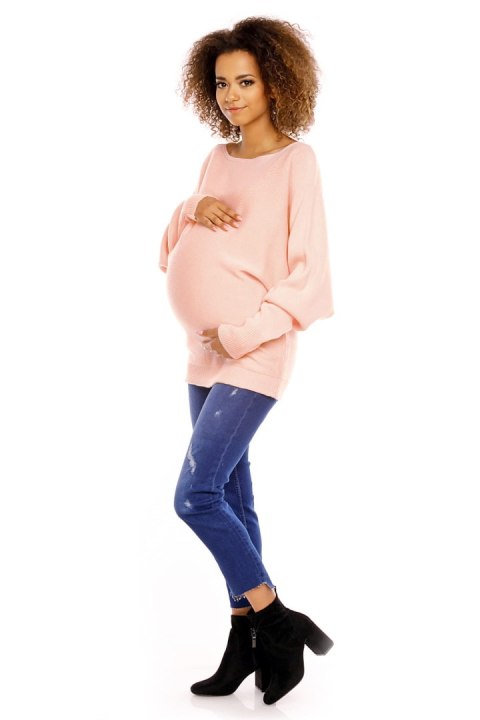 Sweter CIążowy Model 70003C Łosoś - PeeKaBoo Sweter CIążowy Model 70003C Łosoś - PeeKaBoo