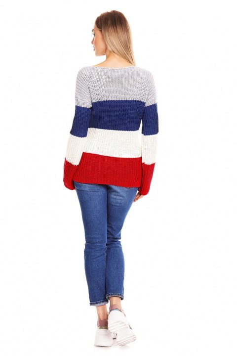 Sweter Ciążowy Model 70019 Jeans - PeeKaBoo Sweter Ciążowy Model 70019 Jeans - PeeKaBoo