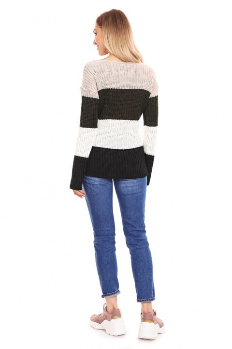 Sweter Ciążowy Model 70019 Khaki - PeeKaBoo Sweter Ciążowy Model 70019 Khaki - PeeKaBoo