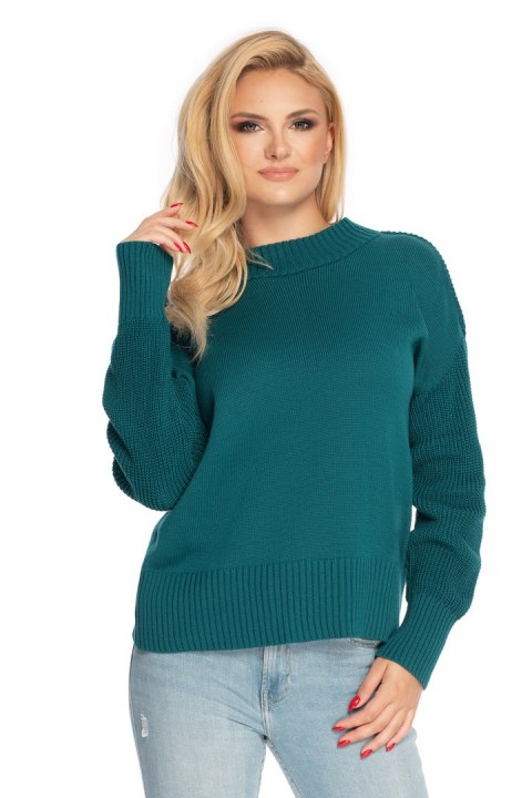 Sweter Damski Model 70035 Green - PeeKaBoo Sweter Damski Model 70035 Green - PeeKaBoo