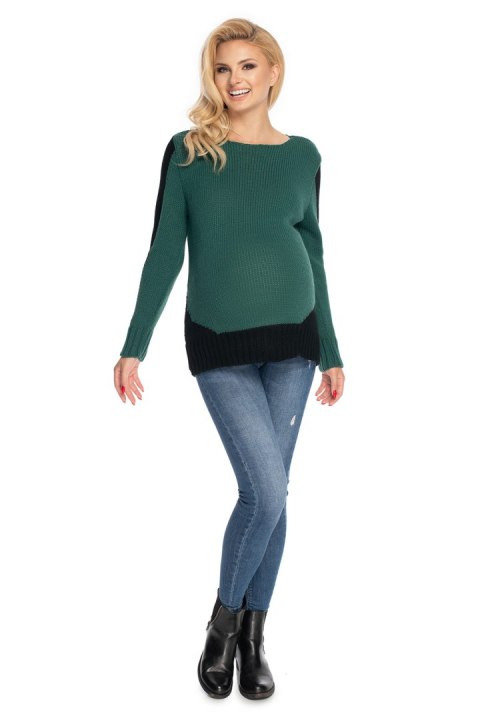 Sweter Damski Model 70038 Forest Green - PeeKaBoo Sweter Damski Model 70038 Forest Green - PeeKaBoo