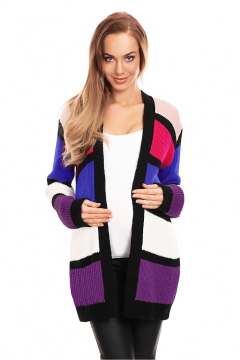 Sweter Kardigan Model 40021 Violet - PeeKaBoo Sweter Kardigan Model 40021 Violet - PeeKaBoo