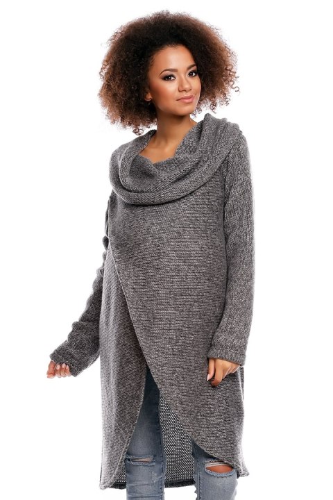 Sweter model 30051C Dark Gray - PeeKaBoo Sweter model 30051C Dark Gray - PeeKaBoo