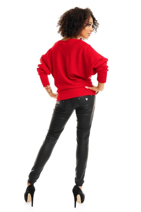 Sweter model 70003 Neon Coral - PeeKaBoo Sweter model 70003 Neon Coral - PeeKaBoo