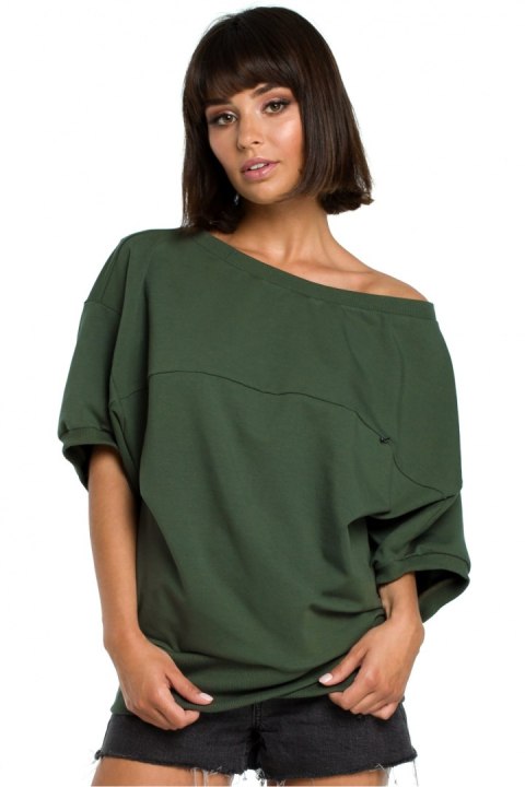 Bluza Damska Model B079 Green - BeWear Bluza Damska Model B079 Green - BeWear