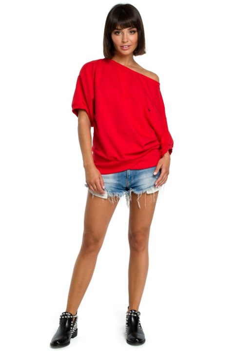 Bluza Damska Model B079 Red - BeWear Bluza Damska Model B079 Red - BeWear