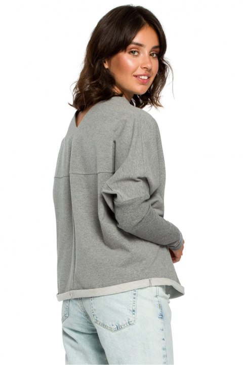 Bluza Damska Model B094 Grey - BeWear Bluza Damska Model B094 Grey - BeWear