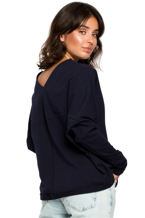 Bluza Damska Model B094 Navy - BeWear Bluza Damska Model B094 Navy - BeWear