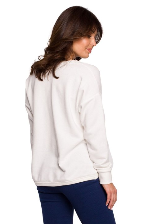 Bluza Damska Model B225 Ecru - BeWear Bluza Damska Model B225 Ecru - BeWear