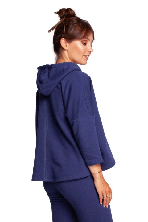 Bluza Damska Model B239 Atrament - BeWear Bluza Damska Model B239 Atrament - BeWear