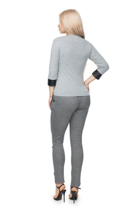 Bluzka Model 0102 Grey - PeeKaBoo Bluzka Model 0102 Grey - PeeKaBoo