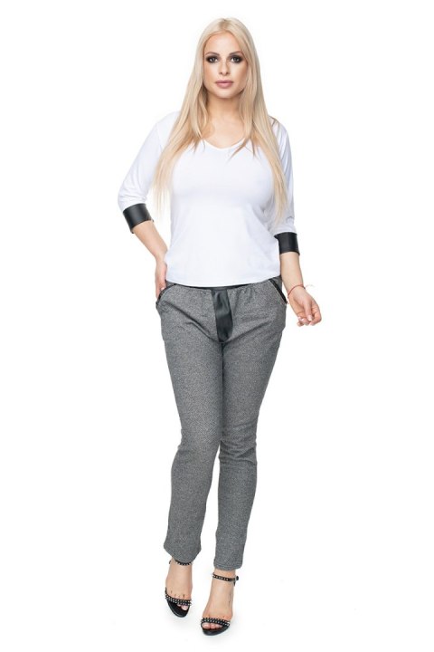 Bluzka Model 0102 White - PeeKaBoo Bluzka Model 0102 White - PeeKaBoo