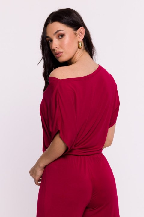 Bluzka Model B287 Bordo - BeWear Bluzka Model B287 Bordo - BeWear