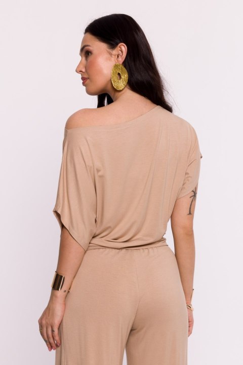 Bluzka Model B287 Cappuccino - BeWear Bluzka Model B287 Cappuccino - BeWear