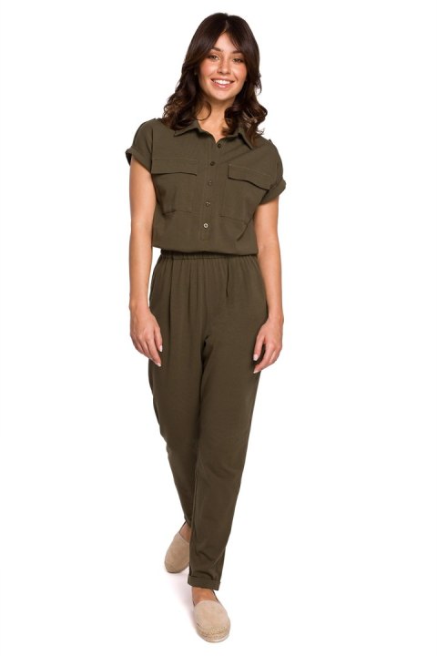 Kombinezon Model B223 Khaki - BeWear Kombinezon Model B223 Khaki - BeWear