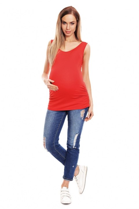 Koszulka ciążowa Model 0141 Coral - PeeKaBoo Koszulka ciążowa Model 0141 Coral - PeeKaBoo