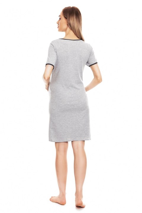 Koszulka nocna Koszula Nocna Ciążowa Model 0138 Grey - PeeKaBoo Koszulka nocna Koszula Nocna Ciążowa Model 0138 Grey - PeeKaBoo