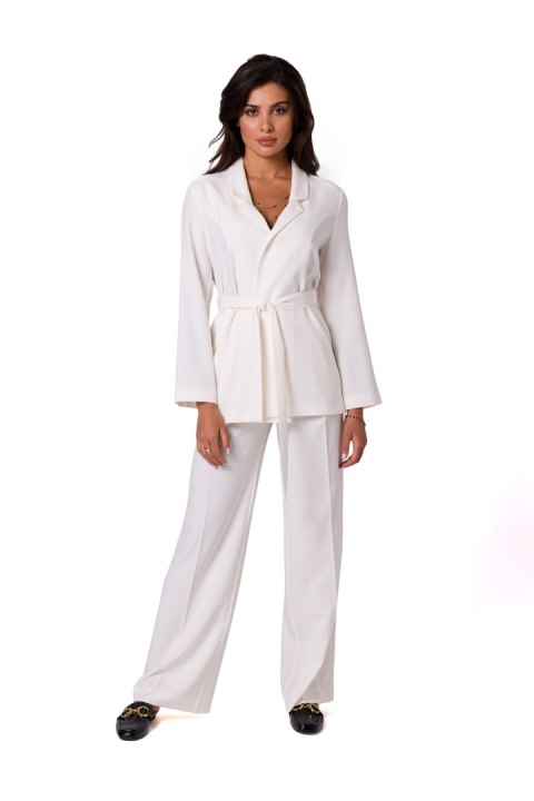 Marynarka Model B253 Śmietana - BeWear Marynarka Model B253 Śmietana - BeWear