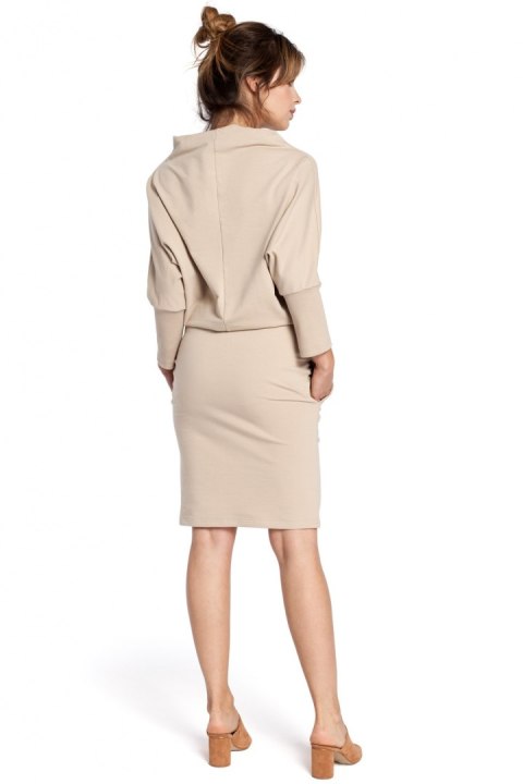 Sukienka Model B032 Beige - BeWear Sukienka Model B032 Beige - BeWear