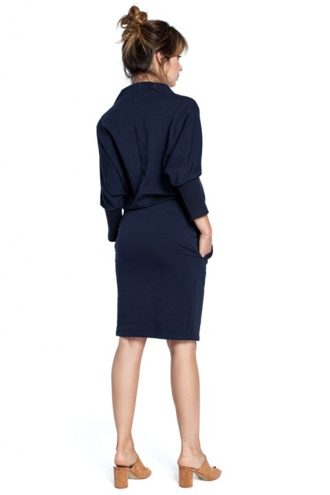Sukienka Model B032 Navy - BeWear Sukienka Model B032 Navy - BeWear