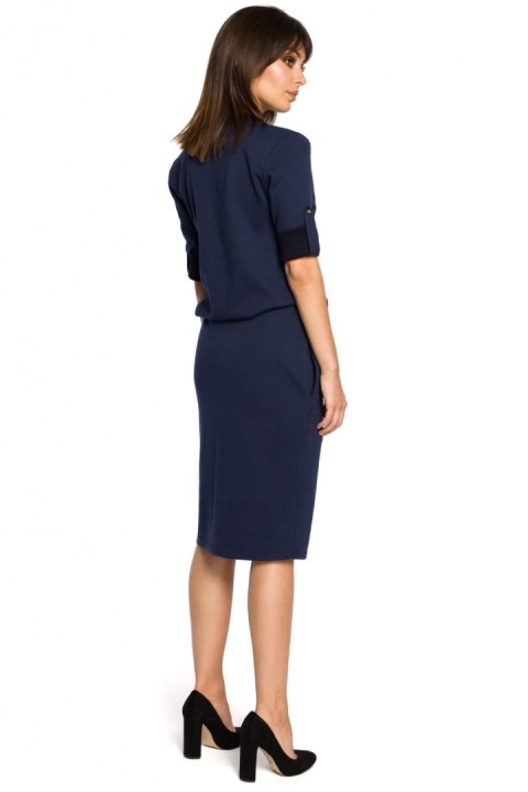 Sukienka Model B056 Navy - BeWear Sukienka Model B056 Navy - BeWear