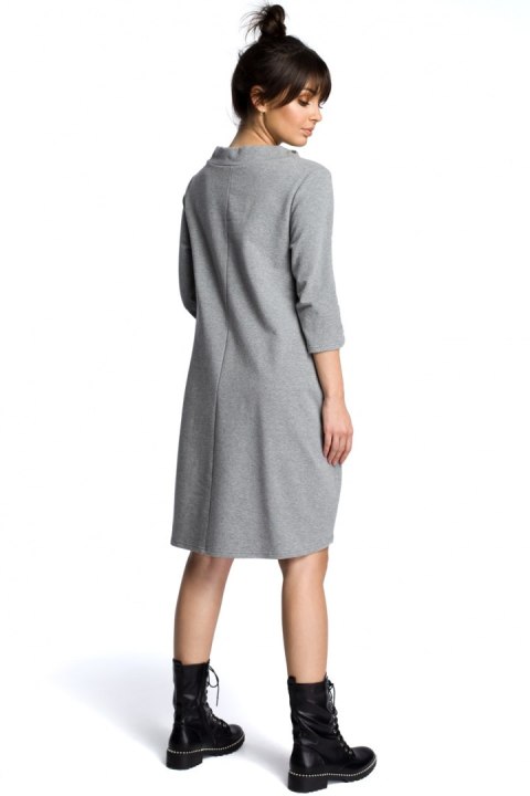 Sukienka Model B070 Grey - BeWear Sukienka Model B070 Grey - BeWear