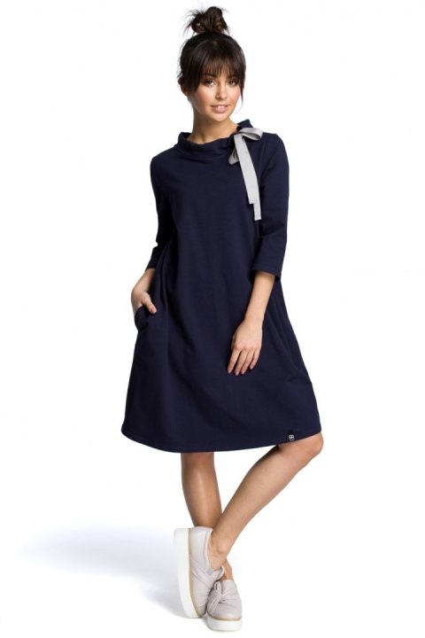 Sukienka Model B070 Navy - BeWear Sukienka Model B070 Navy - BeWear
