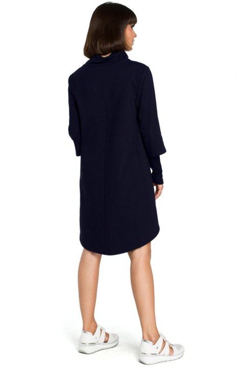 Sukienka Model B089 Navy - BeWear Sukienka Model B089 Navy - BeWear
