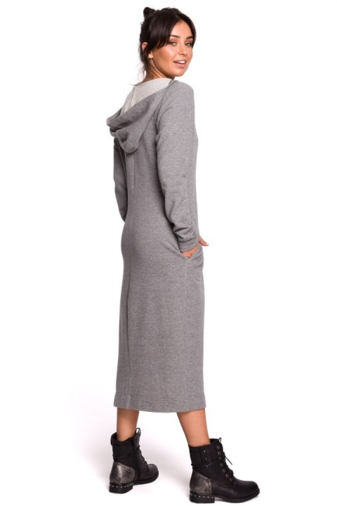 Sukienka Model B128 Grey - BeWear Sukienka Model B128 Grey - BeWear