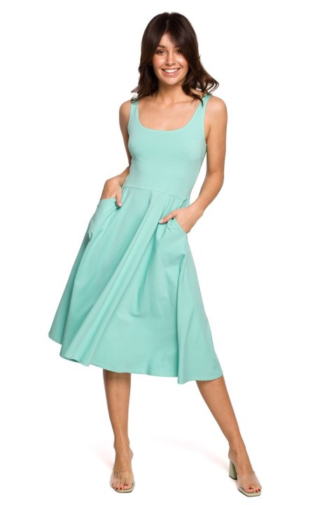 Sukienka Model B218 Mint - BeWear Sukienka Model B218 Mint - BeWear