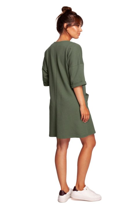 Sukienka Model B233 Khaki - BeWear Sukienka Model B233 Khaki - BeWear