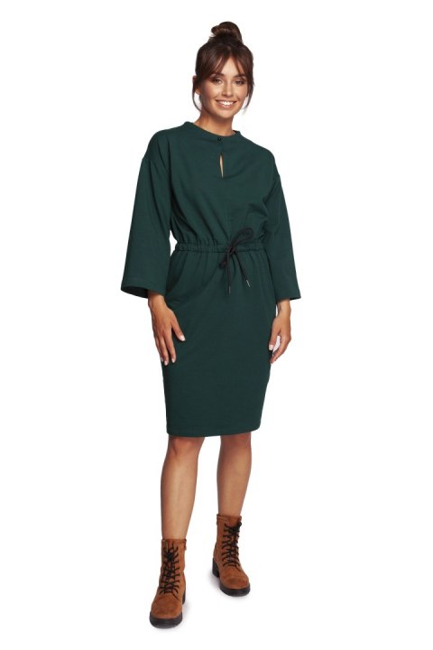 Sukienka Model B234 Dark Green - BeWear Sukienka Model B234 Dark Green - BeWear