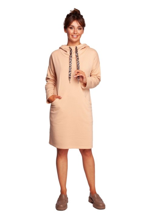 Sukienka Model B238 Beige - BeWear Sukienka Model B238 Beige - BeWear