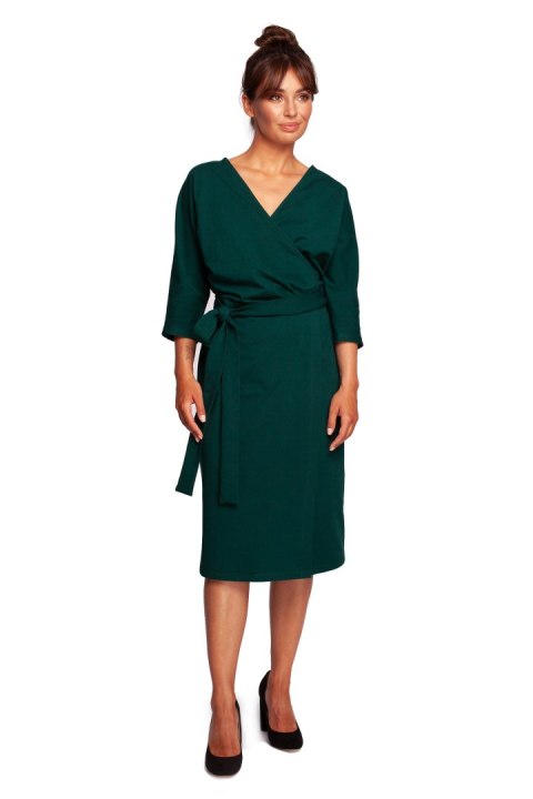Sukienka Model B241 Dark Green - BeWear Sukienka Model B241 Dark Green - BeWear