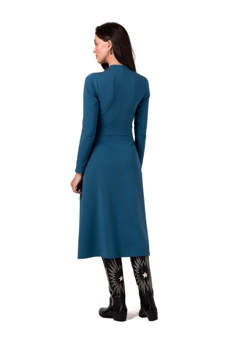 Sukienka Model B266 Morski - BeWear Sukienka Model B266 Morski - BeWear