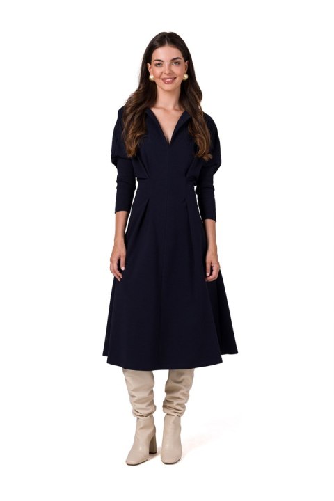 Sukienka Model B273 Navy - BeWear Sukienka Model B273 Navy - BeWear