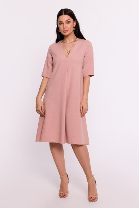 Sukienka Model B280 Pink - BeWear Sukienka Model B280 Pink - BeWear