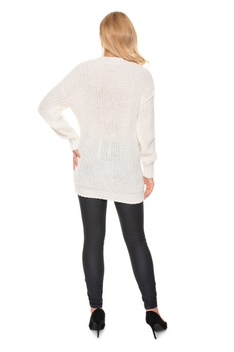 Sweter Model 70040 Cream - PeeKaBoo Sweter Model 70040 Cream - PeeKaBoo
